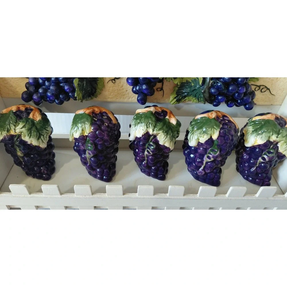 Cottagecore Tuscan grape Retro Kitchen Vintage Countryhouse Rustic spice Rack